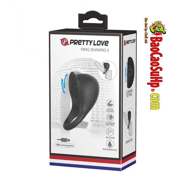 vong deo duong vat PRettylove Ring Shaking II 10 - Vòng đeo dương vật Prettylove Ring Shaking II Lưỡi liếm