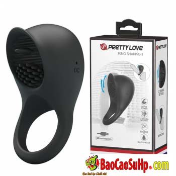 Vòng đeo dương vật Prettylove Ring Shaking II lưỡi liếm kích thích