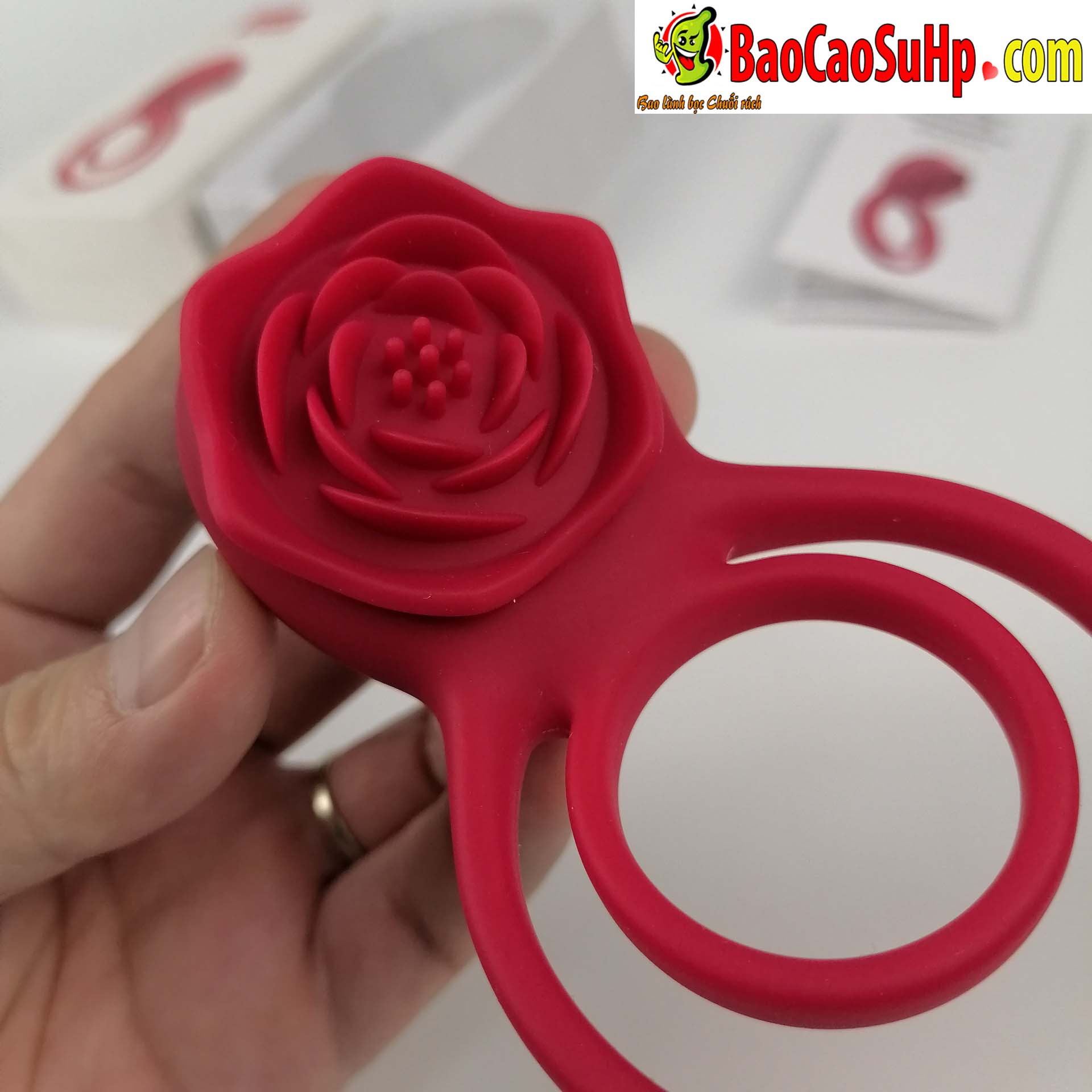 Vòng đeo dương vật HGOD ROSE rung điều khiển từ xa an toàn bền bỉ