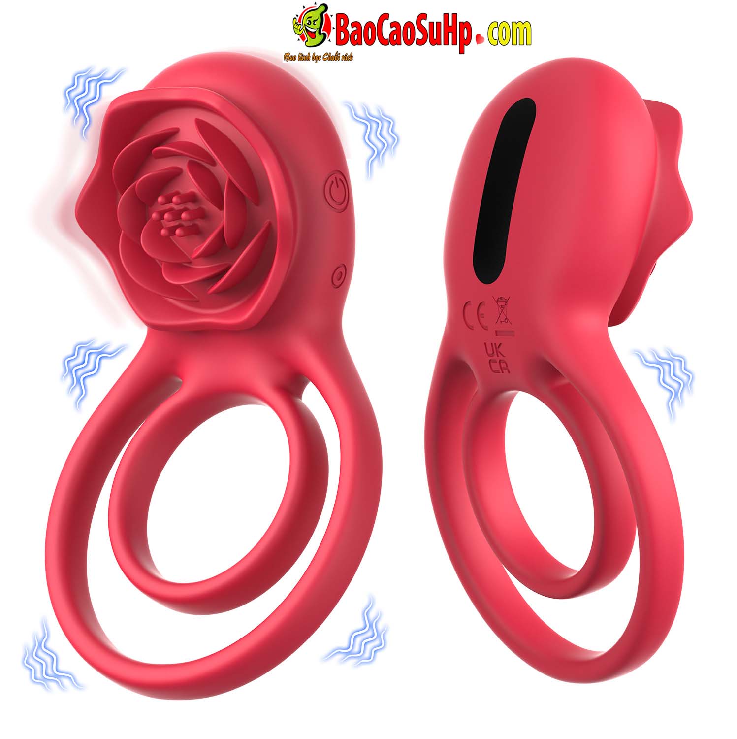Vòng đeo dương vật HGOD ROSE rung điều khiển từ xa an toàn bền bỉ