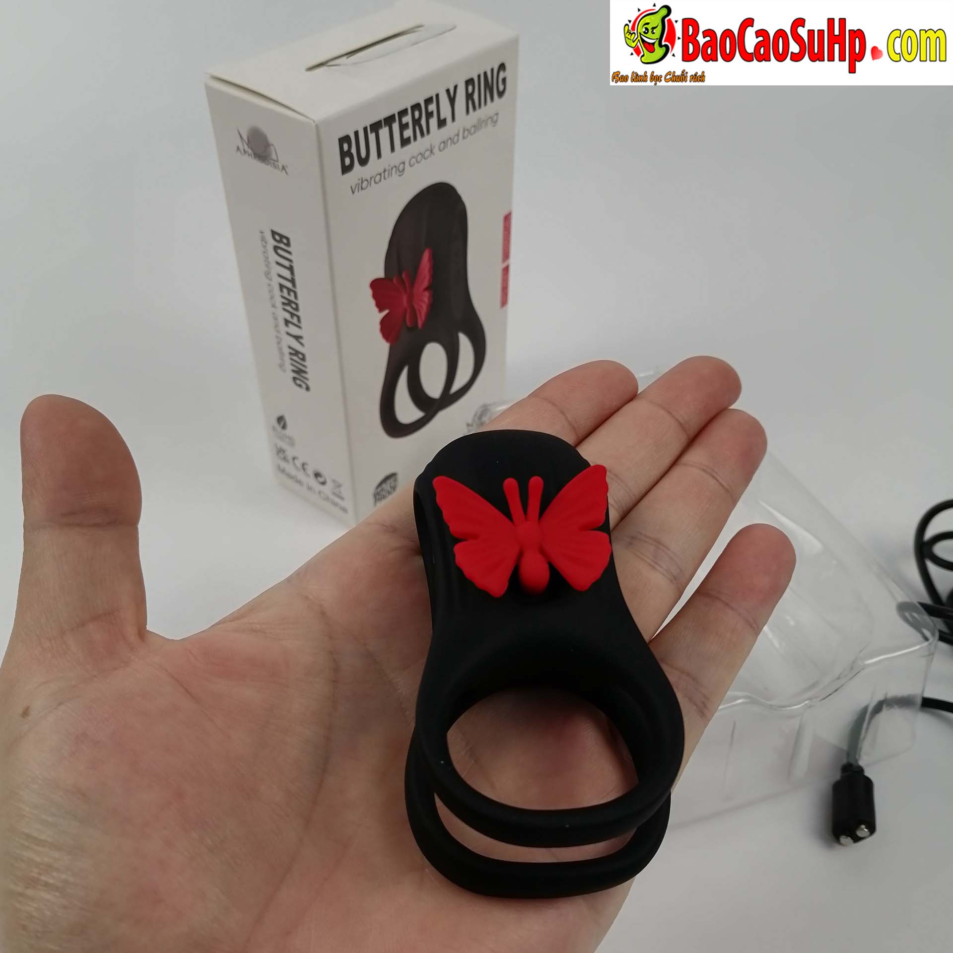 Vòng đeo dương vật Aphra Butterfly Ring 10 chế độ rung cao cấp