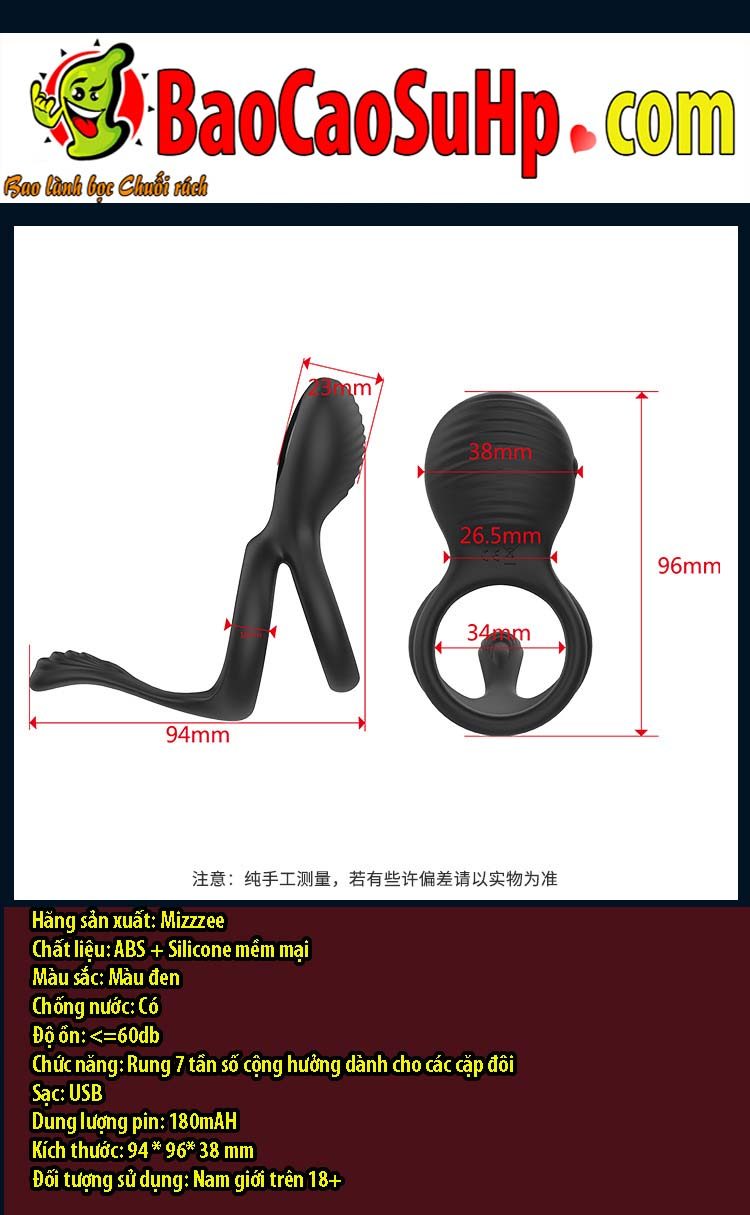 Vòng đeo dương vật rung từ xa HGOD Elowen đa chức năng kích thích Vòng đeo dương vật rung từ xa HGOD Elowen đa chức năng kích thích