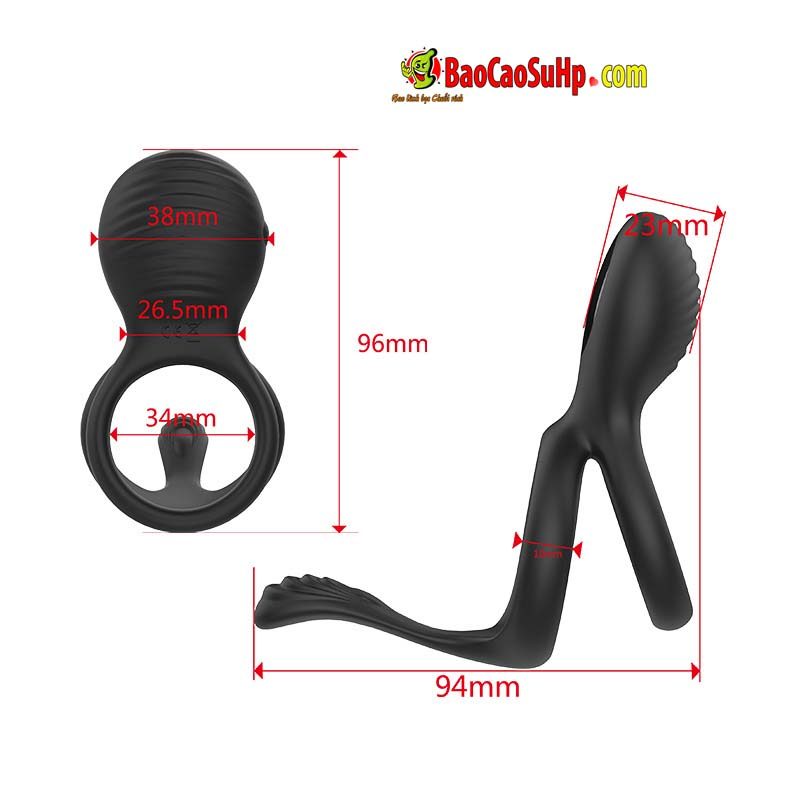 Vòng đeo dương vật rung từ xa HGOD Elowen đa chức năng kích thích Vòng đeo dương vật rung từ xa HGOD Elowen đa chức năng kích thích