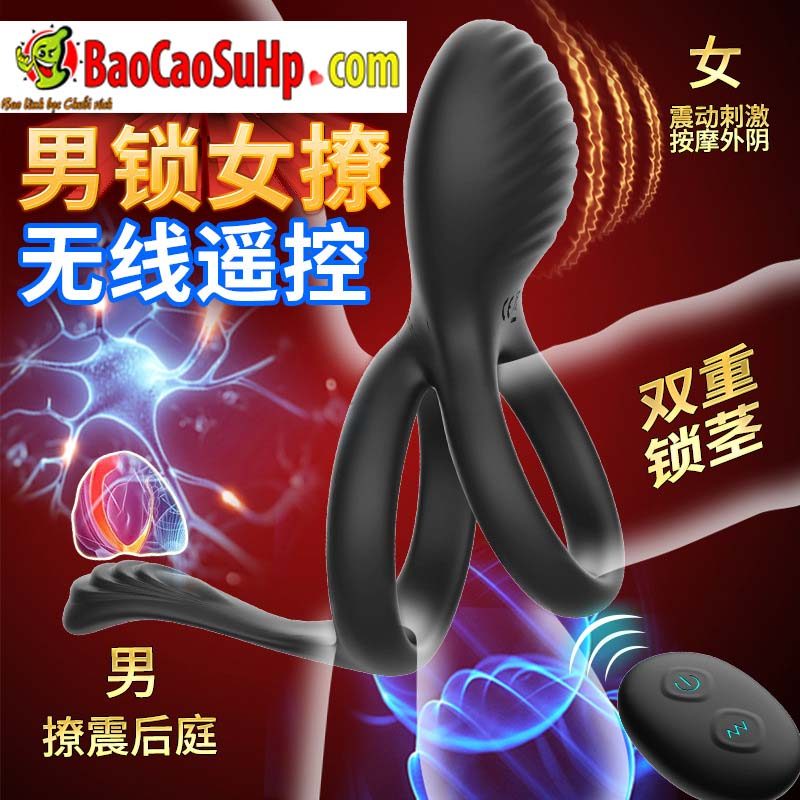 Vòng đeo dương vật rung từ xa HGOD Elowen đa chức năng kích thích Vòng đeo dương vật rung từ xa HGOD Elowen đa chức năng kích thích