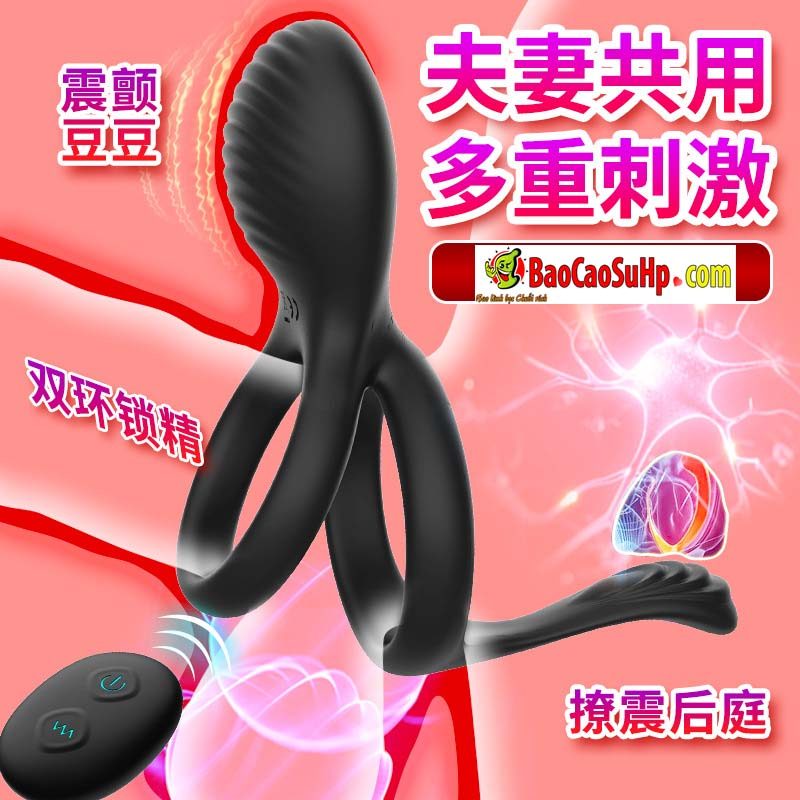 Vòng đeo dương vật rung từ xa HGOD Elowen đa chức năng kích thích Vòng đeo dương vật rung từ xa HGOD Elowen đa chức năng kích thích