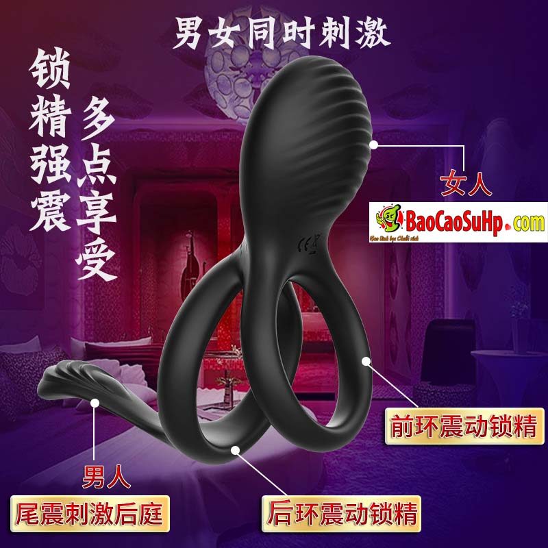 Vòng đeo dương vật rung từ xa HGOD Elowen đa chức năng kích thích Vòng đeo dương vật rung từ xa HGOD Elowen đa chức năng kích thích