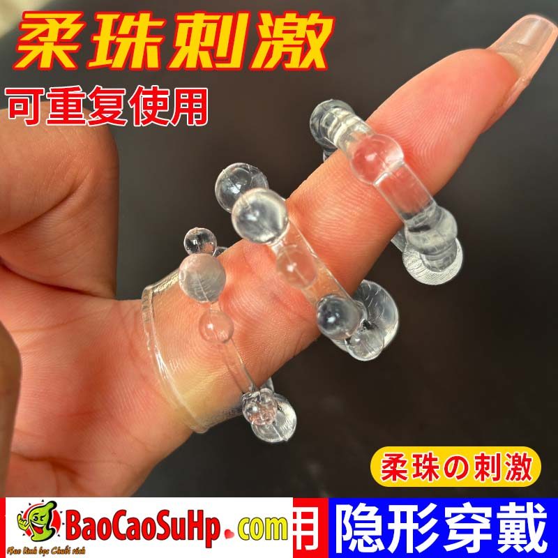 bo vong deo Anulus Praeputialis 9 - Bộ vòng đeo 3 chiếc bi to gân nổi Anulus Praeputialis kéo dài thời gian quan hệ.