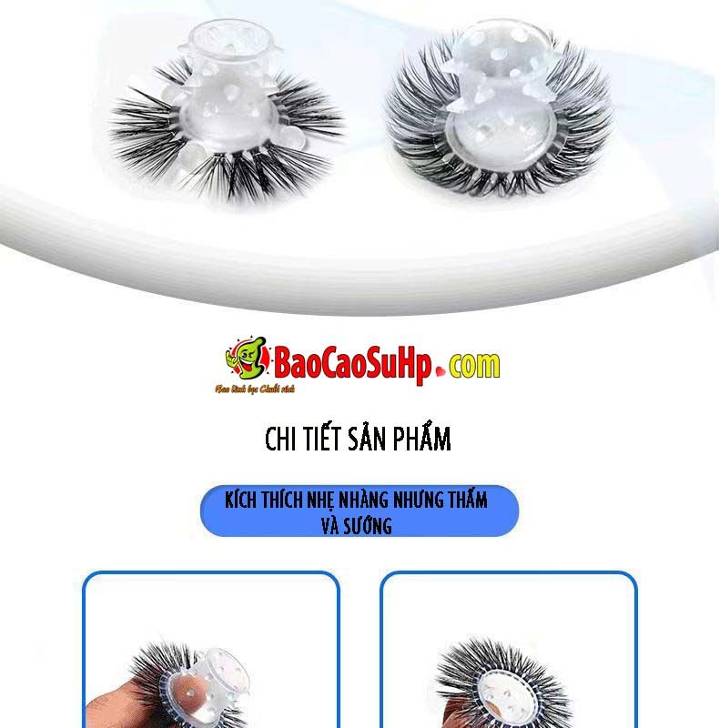vong mat cuu COC silicone Poll 13 - Vòng đeo mắt cừu COC silicone đuôi ngựa mềm mại nhiều kiều gai gân bi nổi POLL