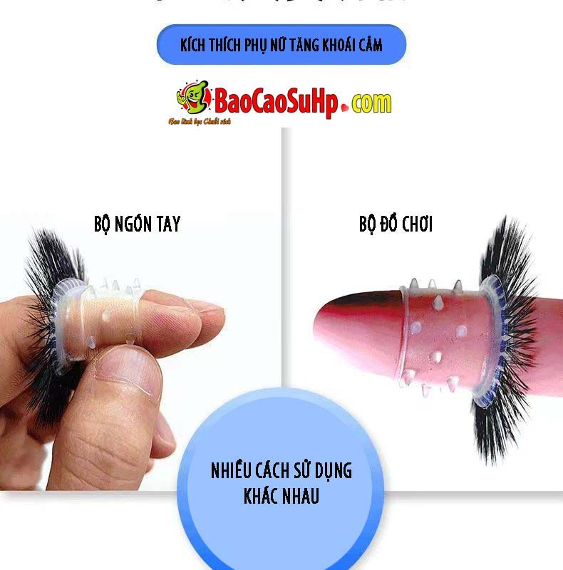 vong mat cuu COC silicone Poll 15 - Vòng đeo mắt cừu COC silicone đuôi ngựa mềm mại nhiều kiều gai gân bi nổi POLL