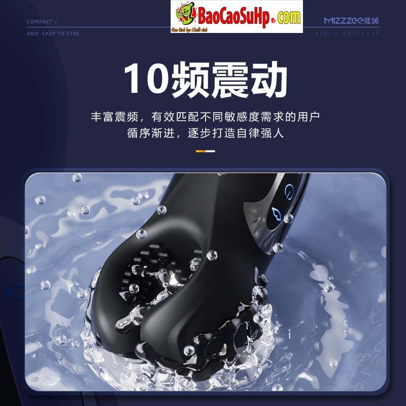 Máy rung Mizzzee VISE BLACK kích thích mạnh mẽ massage nam