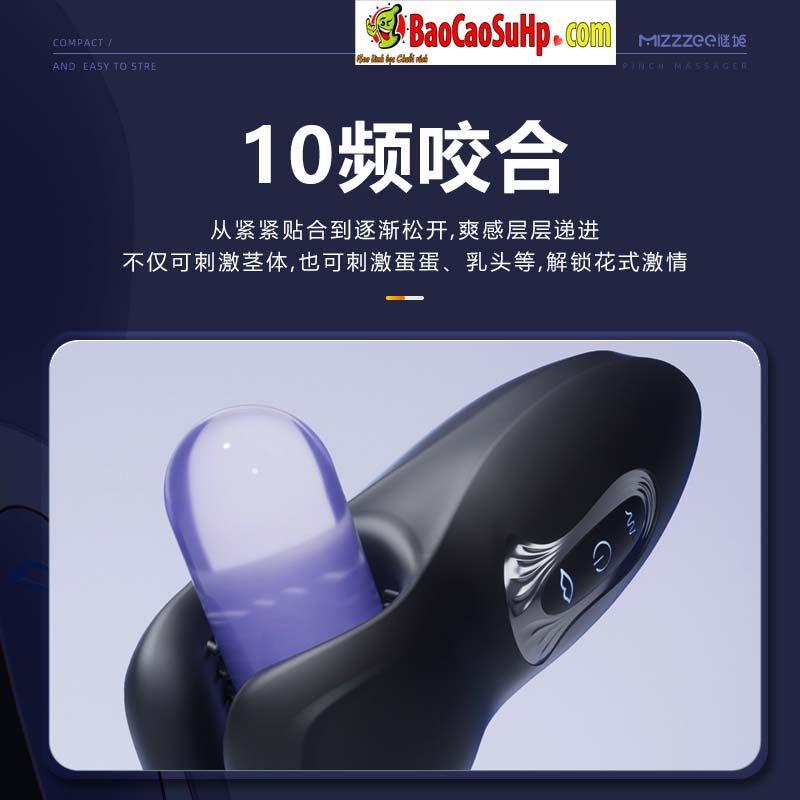 Máy rung Mizzzee VISE BLACK kích thích mạnh mẽ massage nam