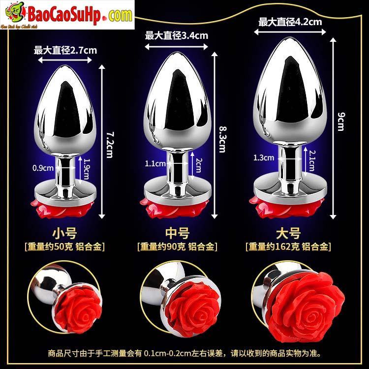 Dụng cụ cắm mông hoa hồng Princess tinh tế kích thích cực đỉnh