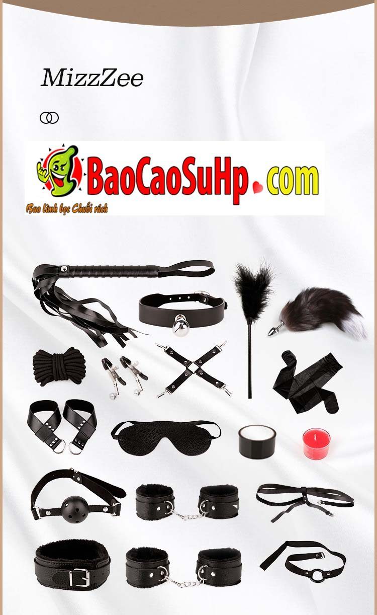Bộ dụng cụ BDSM Black Premium 15 món cao cấp tiện lợi