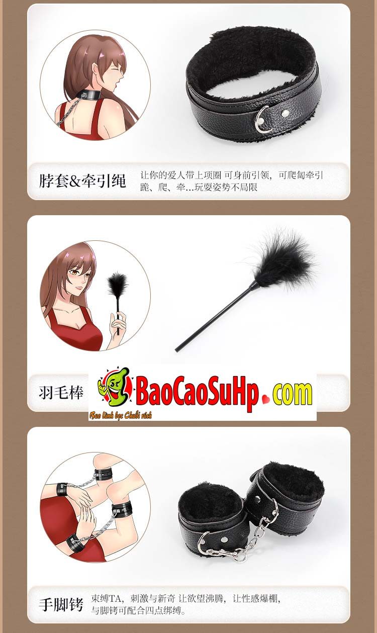 Bộ dụng cụ BDSM Black Premium 15 món cao cấp tiện lợi