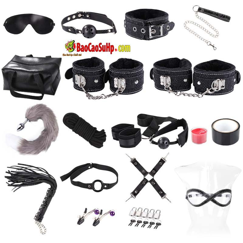 Bộ đồ chơi SM Black Knight 18 món cao cấp kích thích đam mê Bộ đồ chơi SM Black Knight 18 món cao cấp kích thích đam mê