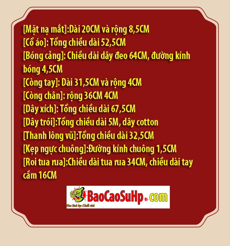 bo BDSM Mizzzee BIN002 9 - Bộ BDSM Mizzzee BIN002 nâng cấp 10 món đen pha đỏ đầy khiêu gợi