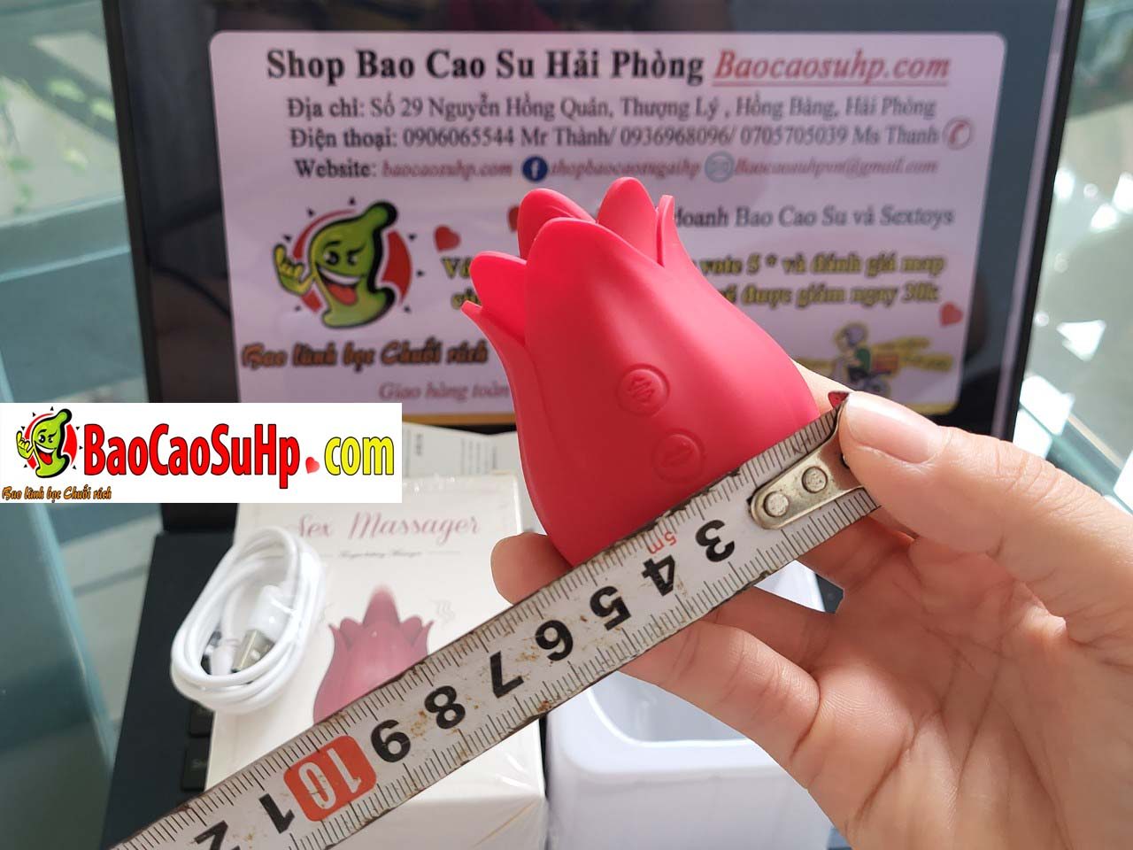 Lưỡi liếm hoa hồng Mengma HGOD đỏ massage kích thích nữ