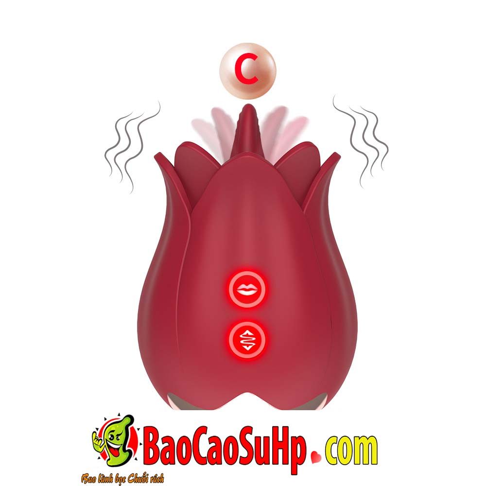 Lưỡi liếm hoa hồng Mengma HGOD đỏ massage kích thích nữ
