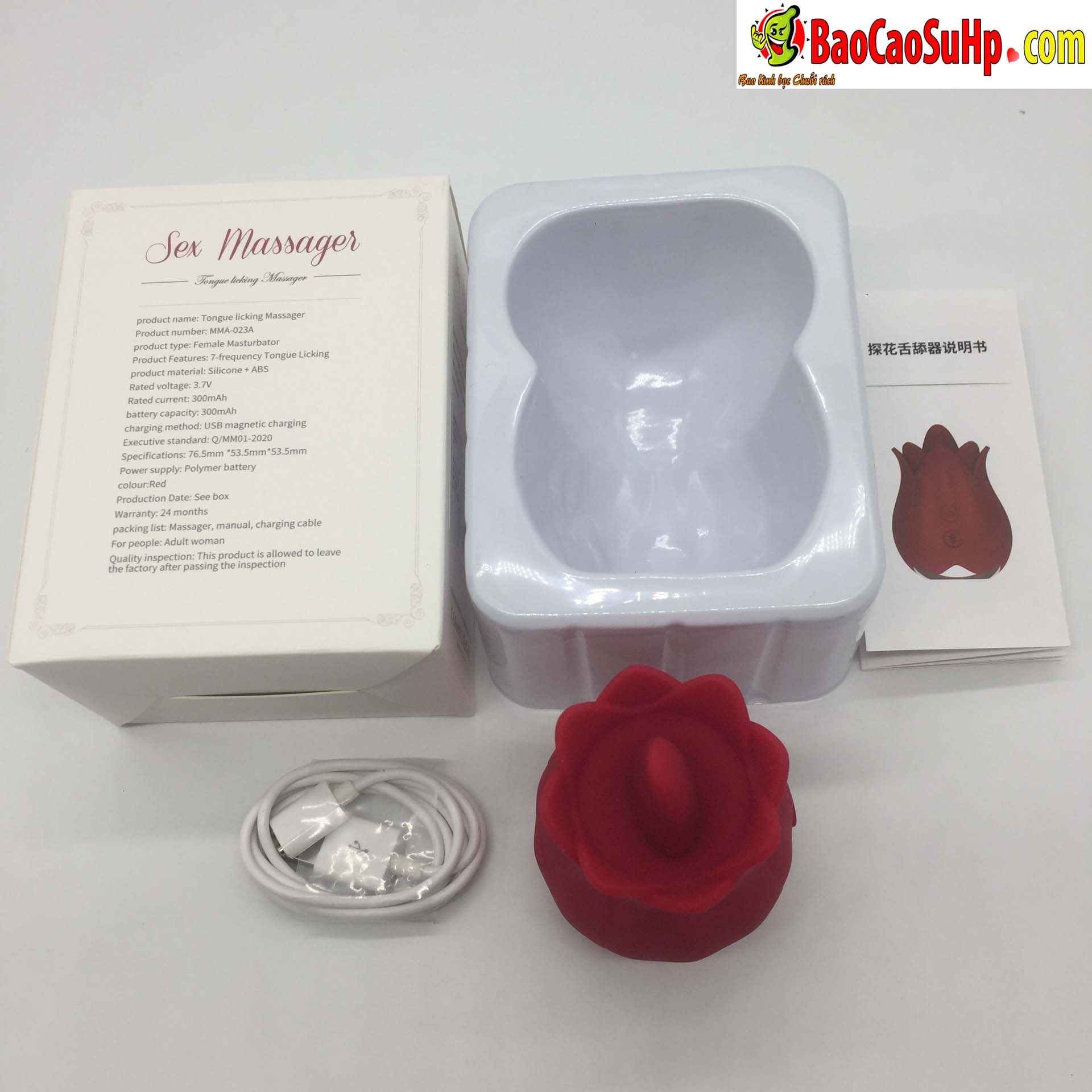 Lưỡi liếm hoa hồng Mengma HGOD đỏ massage kích thích nữ