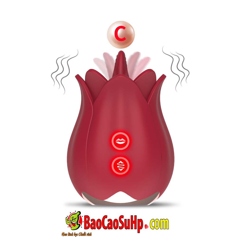 Lưỡi Liếm Hoa Hồng HGOD Massage Nữ Kích Thích Cực Mạnh