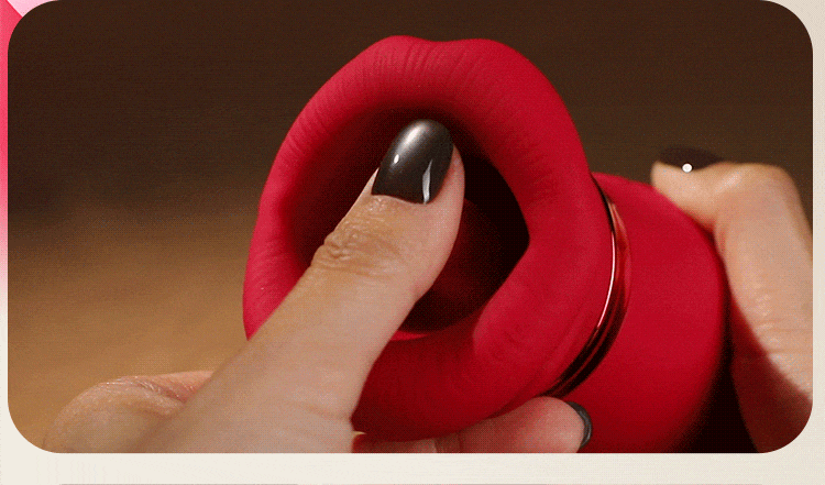 mieng gia RED Bambalina 14 - Lưỡi liếm đa năng Mizzzee RED Bambalina nhỏ gọn liếm hút 360