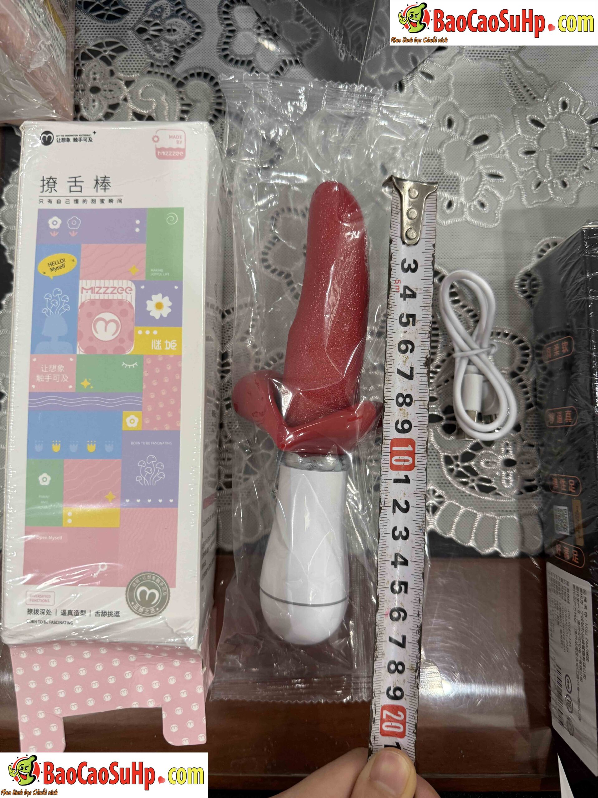 Lưỡi rung Mizzzee mềm mại 10 chế độ kích thích cực đã