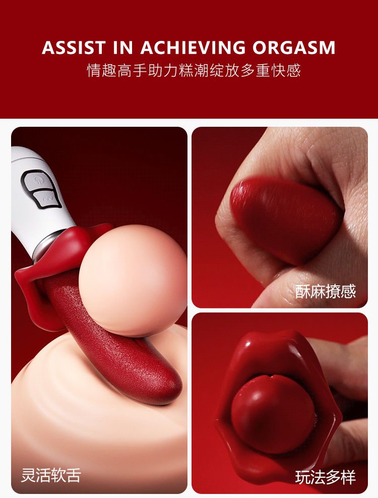 luoi rung Mizzzee Red Zahra 2 - Lưỡi rung Mizzzee Red Zahra 10 chế độ mềm mại giá rẻ