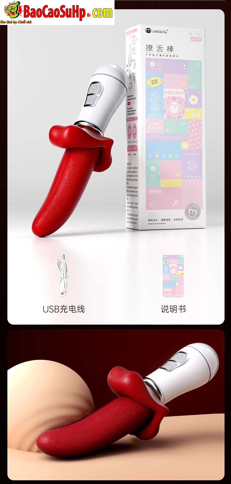 luoi rung Mizzzee Red Zahra 27 - Lưỡi rung Mizzzee Red Zahra 10 chế độ mềm mại giá rẻ