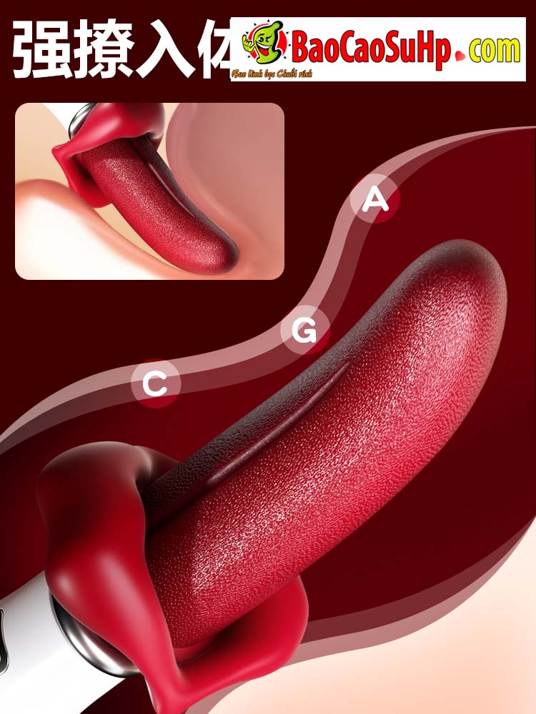 Lưỡi rung Mizzzee Red Zahra 10 chế độ an toàn silicon mềm mại