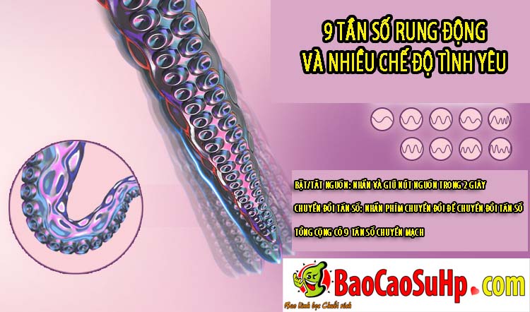 Lưỡi liếm bạch tuộc COC Octopoda đa năng mềm mại kích thích cực đỉnh