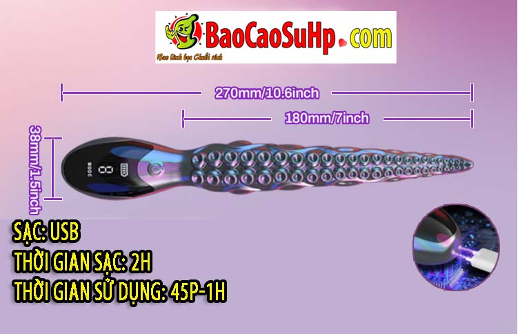 Lưỡi liếm bạch tuộc COC Octopoda đa năng mềm mại kích thích cực đỉnh