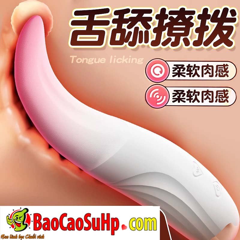Lưỡi liếm rung silicone 3D nhỏ gọn mềm mại 10 chế độ rung chống nước