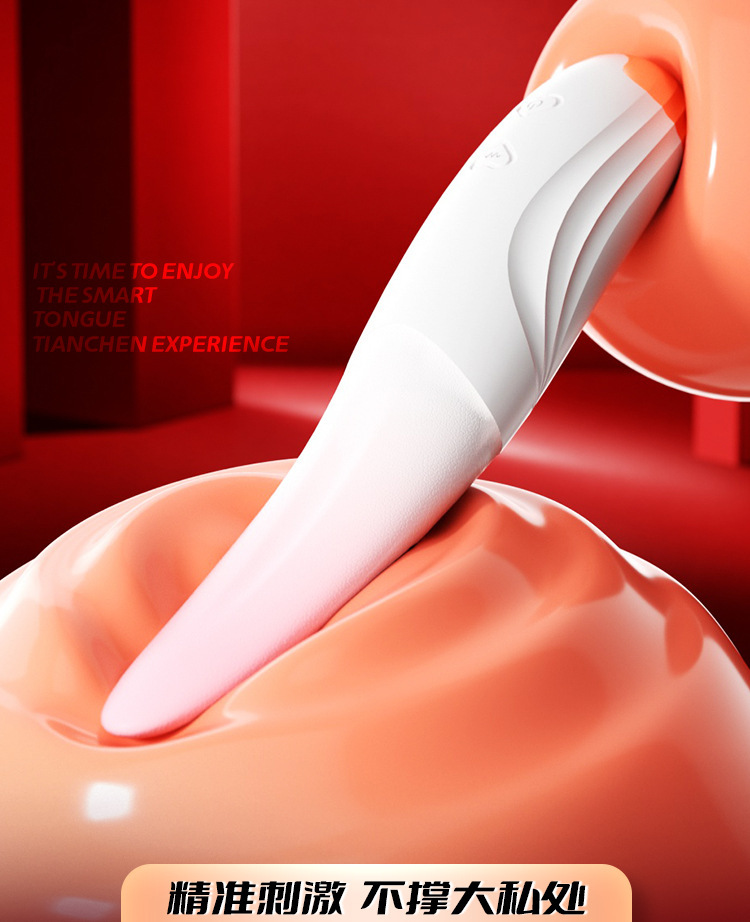 Lưỡi liếm rung silicone 3D nhỏ gọn mềm mại 10 chế độ rung chống nước