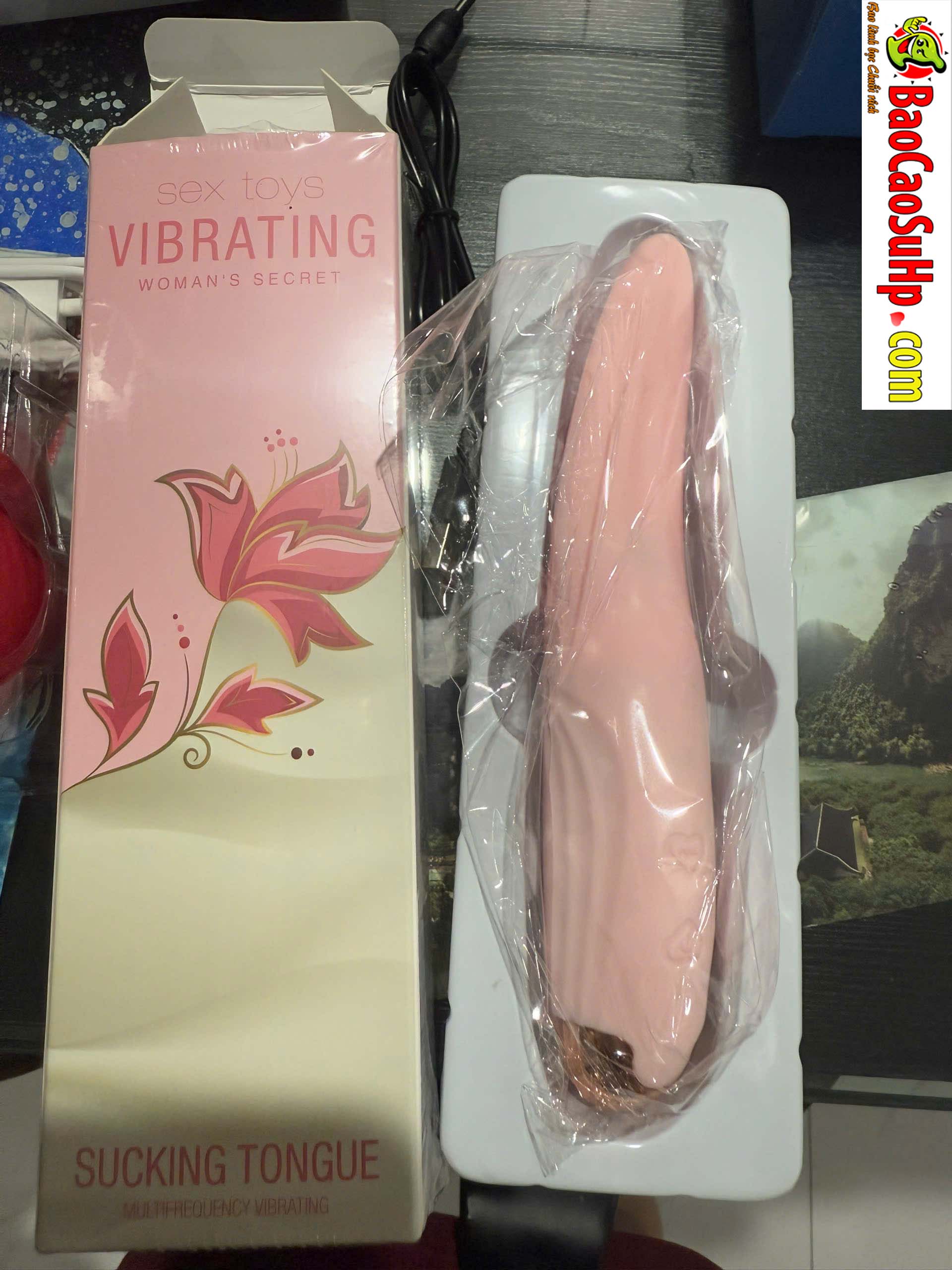 Lưỡi liếm rung silicone 3D nhỏ gọn mềm mại 10 chế độ rung chống nước