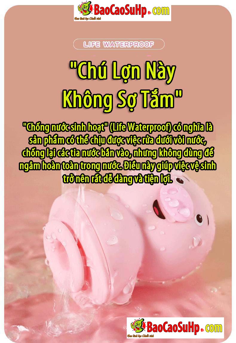 Lợn liếm Pig Love Ver 2 Hút liếm 2in1 Silicone mềm mại chống nước kích thích