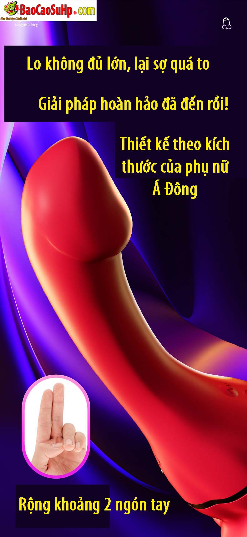 Dương vật giả lưỡi rung Inferno Kiss Tongue Vibrator 2in1 đa năng