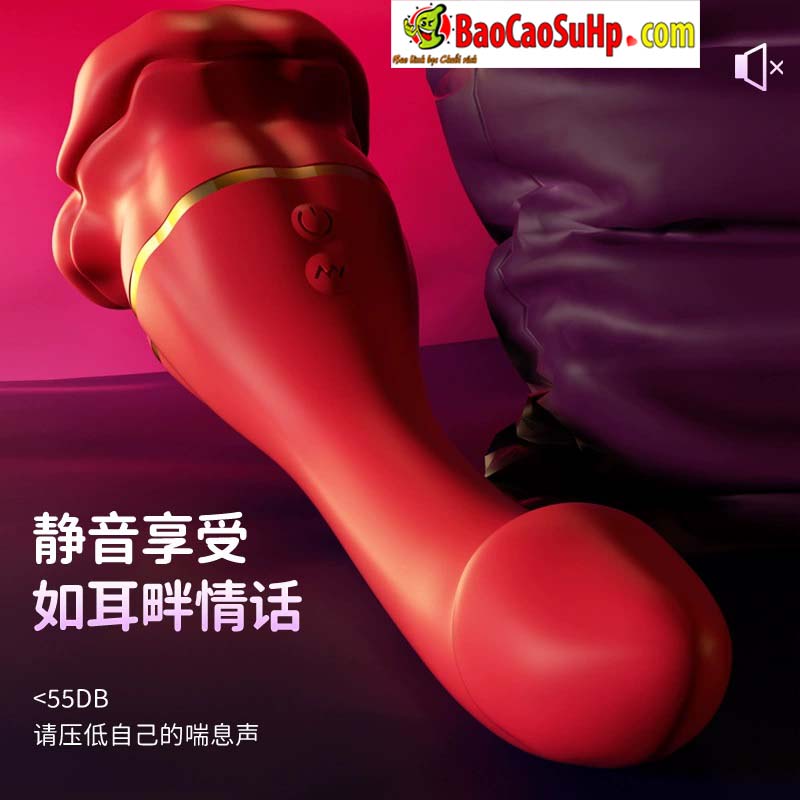 Dương vật giả lưỡi rung Inferno Kiss Tongue Vibrator 2in1 đa năng