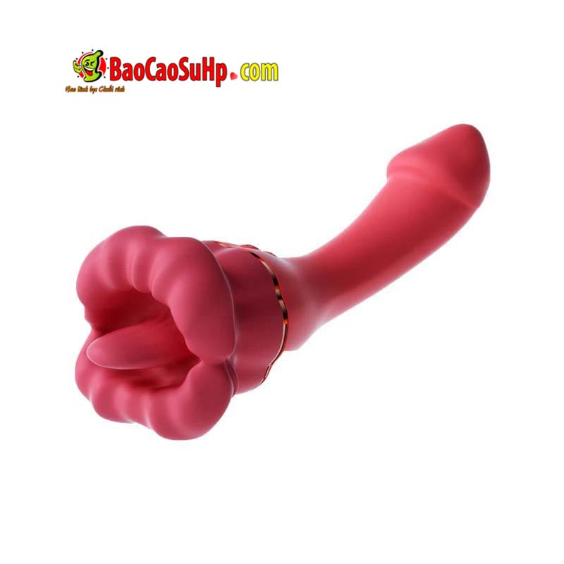 Dương vật giả lưỡi rung Inferno Kiss Tongue Vibrator 2in1 đa năng