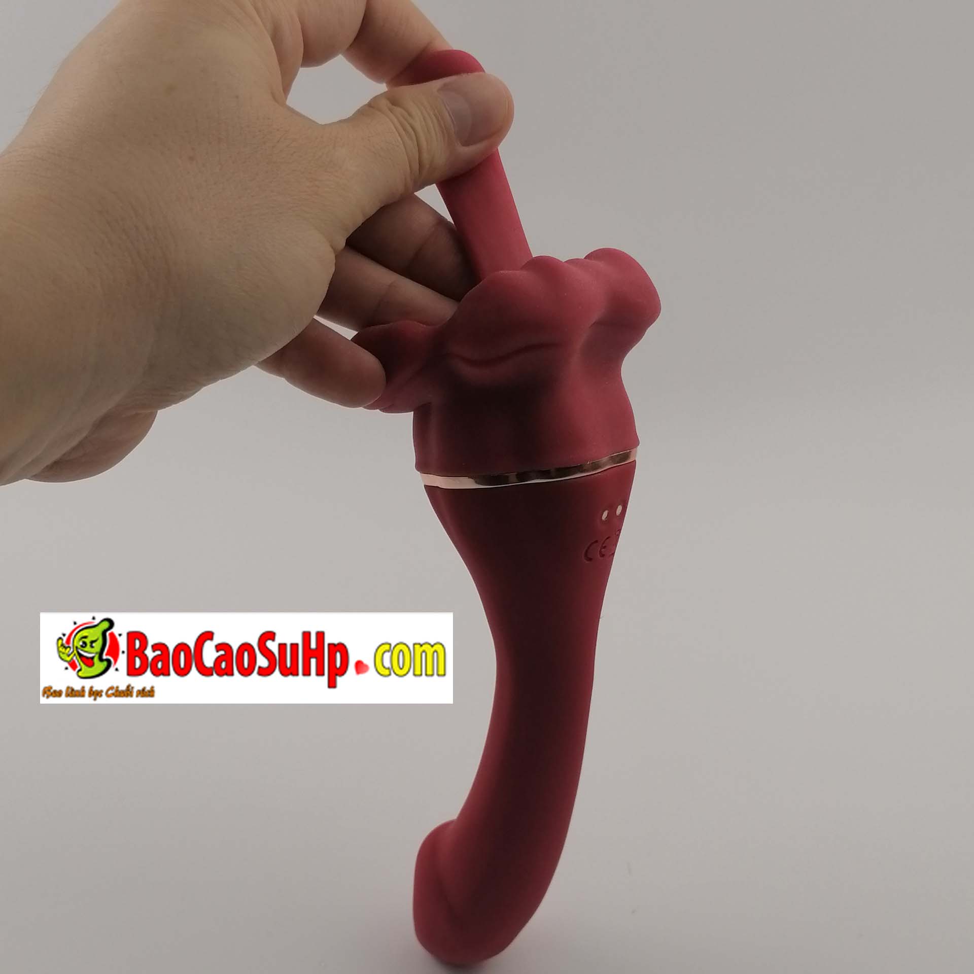 Dương vật giả lưỡi rung Inferno Kiss Tongue Vibrator 2in1 đa năng