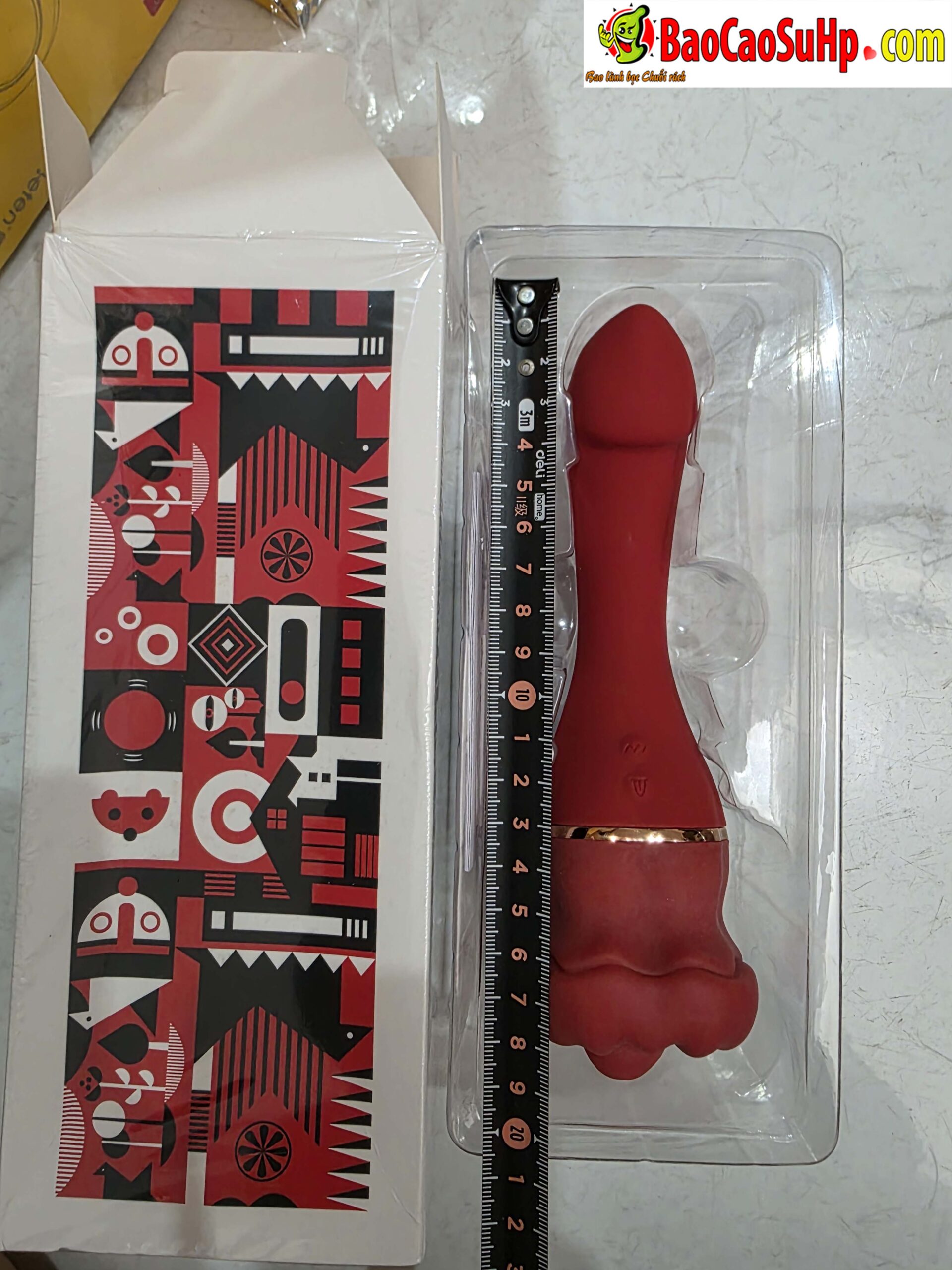 Dương vật giả lưỡi rung Inferno Kiss Tongue Vibrator 2in1 đa năng