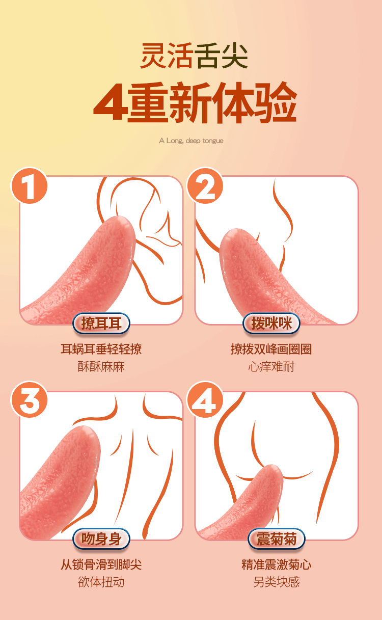 luoi liem New Beelife 13 - Sextoys lưỡi rung siêu nhỏ ZZ43 New Beelife tê tái cõi lòng