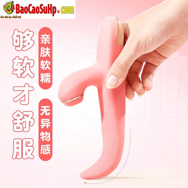 Gậy massage lưỡi liếm mềm hút dính nhiều chế độ kích thích cực đã