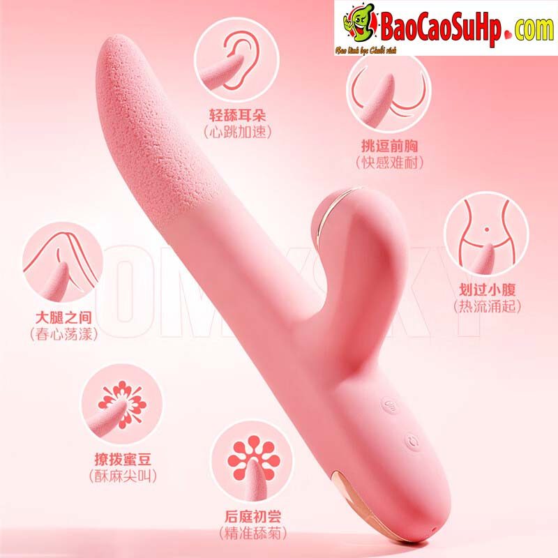 Gậy massage lưỡi liếm mềm hút dính nhiều chế độ kích thích cực đã