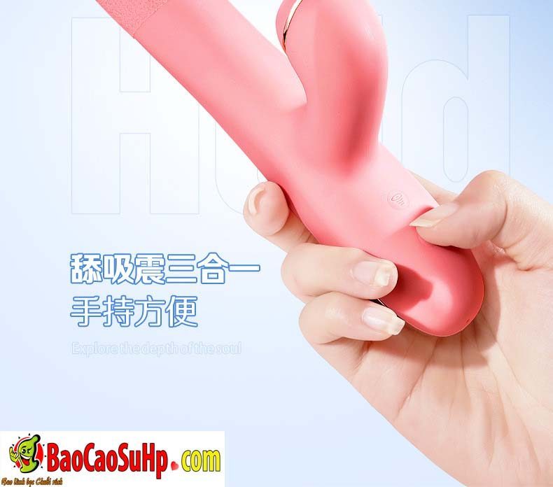 Lưỡi liếm mềm siêu hút ngoáy massage nhiều chế độ Caryln Lưỡi liếm mềm siêu hút ngoáy massage nhiều chế độ Caryln