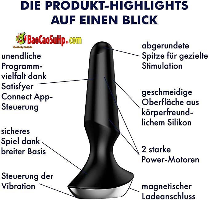Thụt hậu môn 2in1 USA Satisfyer Plugilicious 2 điều khiển app