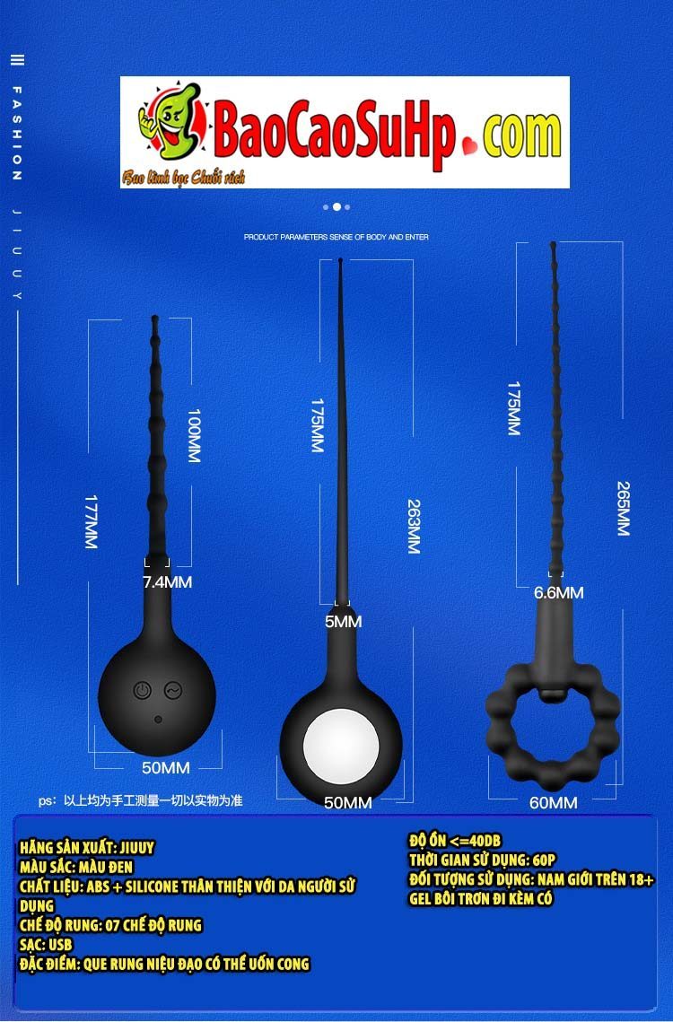 Que thụt niệu đạo rung Black Panda gấu ngựa kích thích mạnh