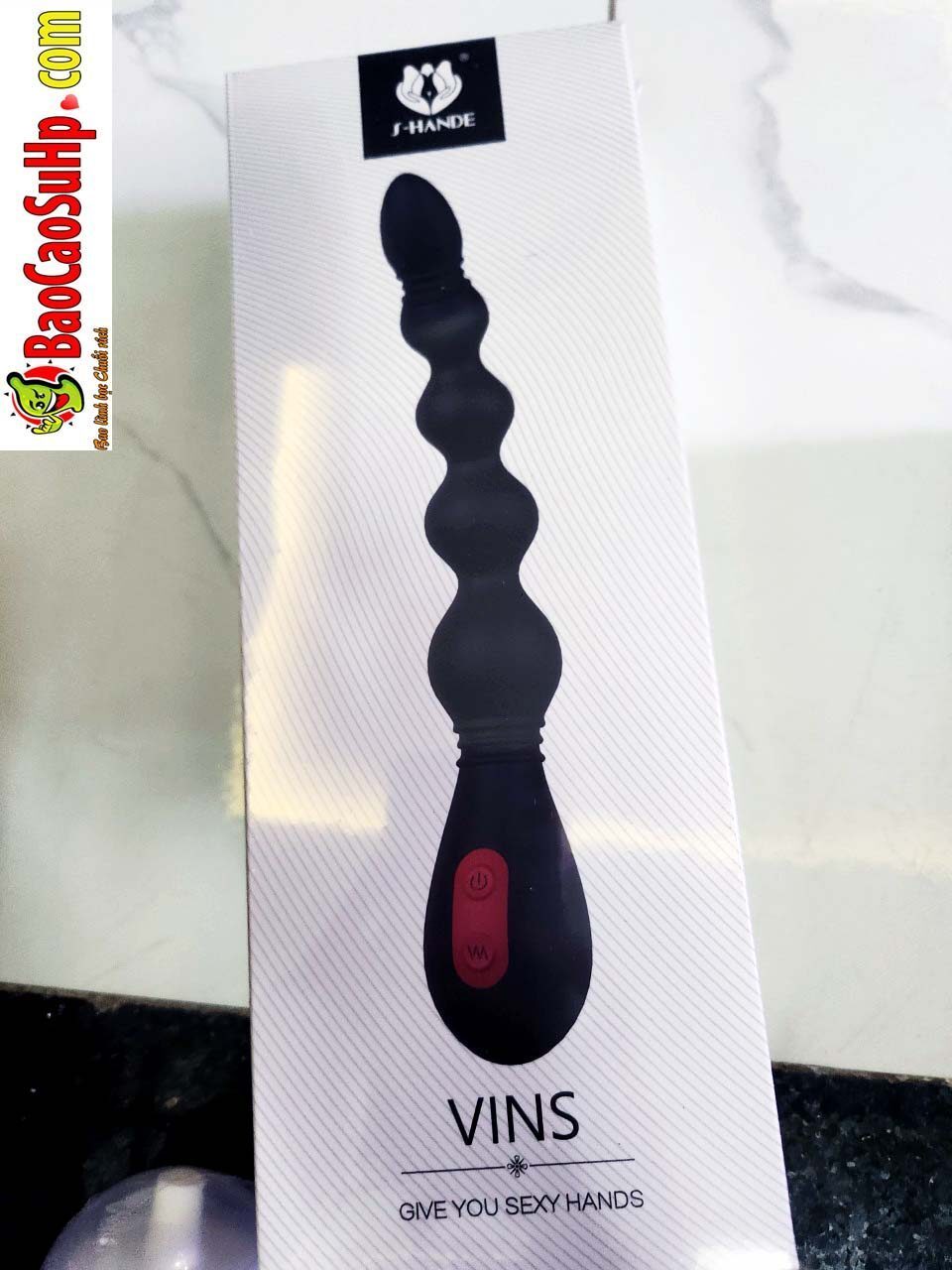 Que rung hậu môn Shande VIND bọc silicone rung mạnh kích thích sâu