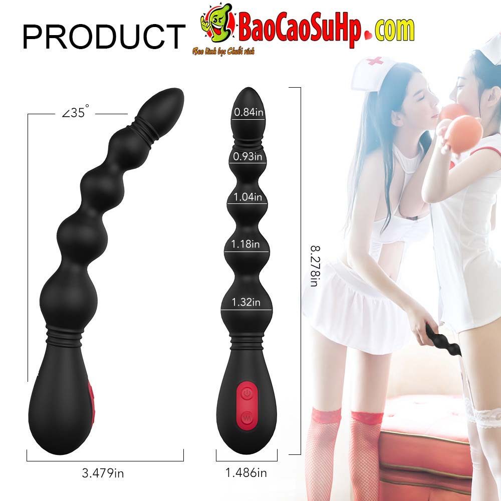 Que rung hậu môn Shande VIND bọc silicone rung mạnh kích thích sâu