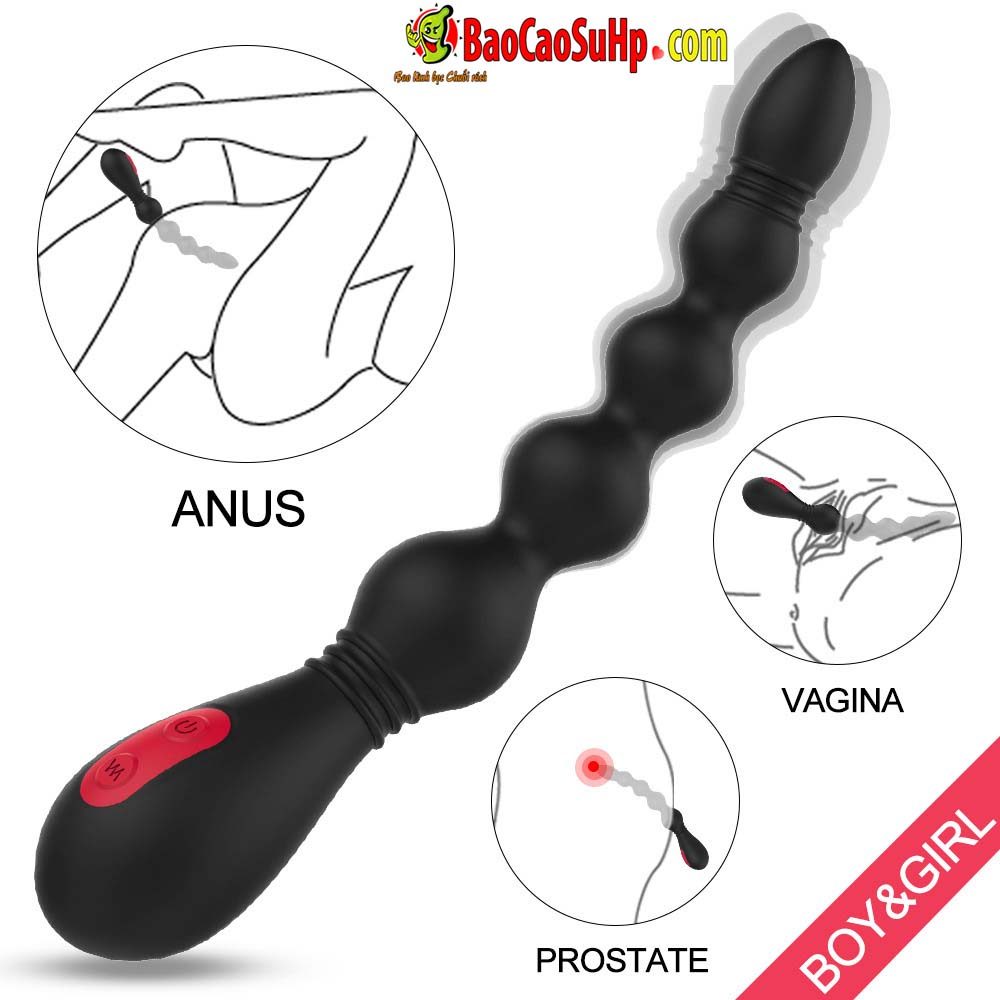 Que rung hậu môn Shande VIND bọc silicone rung mạnh kích thích sâu