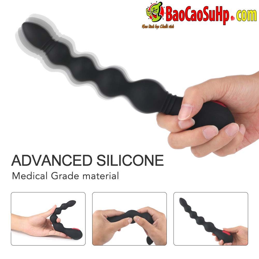 Que rung hậu môn Shande VIND bọc silicone rung mạnh kích thích sâu
